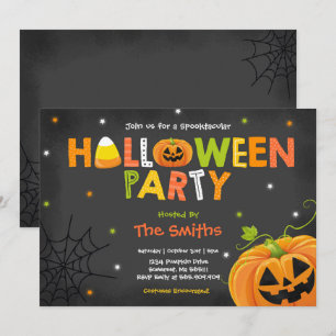 Cute Halloween fest Spooktacular Halloween fest Inbjudningar