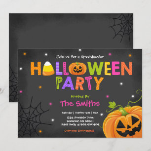 Cute Halloween fest Spooktacular Halloween fest Inbjudningar