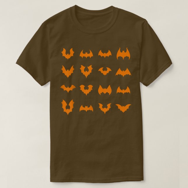 Cute Halloween Fladdermöss Costume T Shirt (Design framsida)