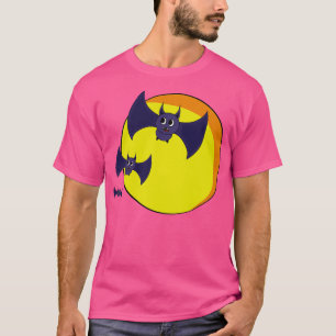 Cute Halloween-Fladdermöss och ett vackert fullt m T Shirt
