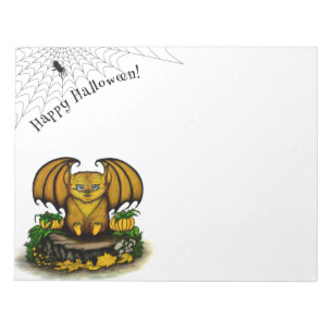 Cute Halloween Fladdermus Anteckningsblock