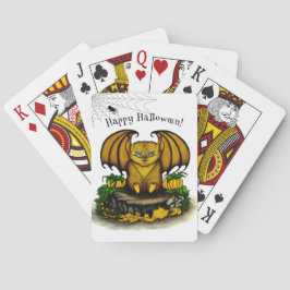 Cute Halloween Fladdermus Casinokort