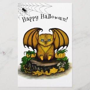 Cute Halloween Fladdermus Flygblad