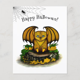 Cute Halloween Fladdermus Flygblad