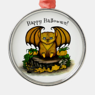 Cute Halloween Fladdermus Julgransprydnad Metall