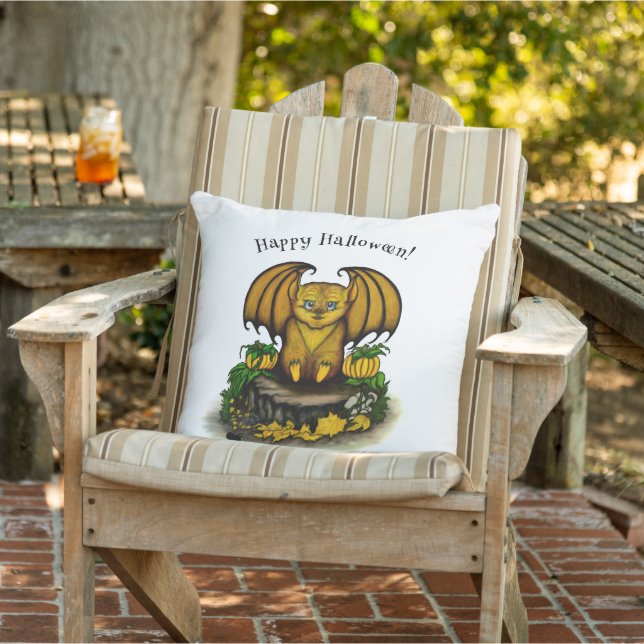 Cute Halloween Fladdermus Kudde (Stol)