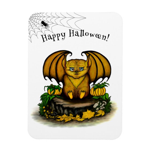 Cute Halloween Fladdermus Magnet (Vertikal)