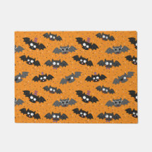 Cute Halloween Fladdermus med konfetti och hattar