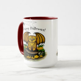 Cute Halloween Fladdermus Mugg