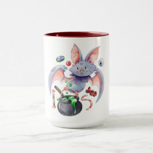 Cute Halloween Fladdermus Mugg