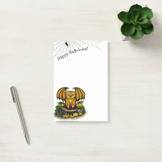 Cute Halloween Fladdermus Post-it Block (Kontor)