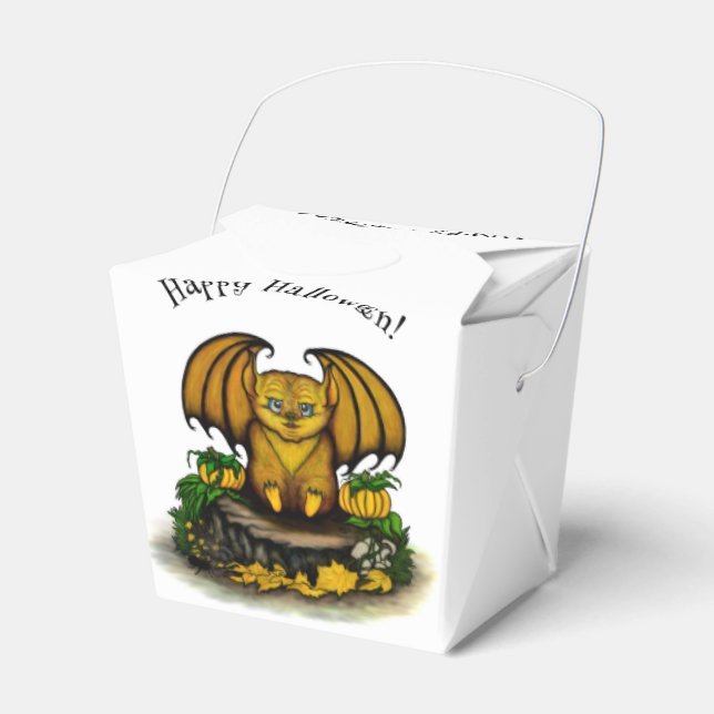 Cute Halloween Fladdermus Presentaskar (Framsidan Sidan)