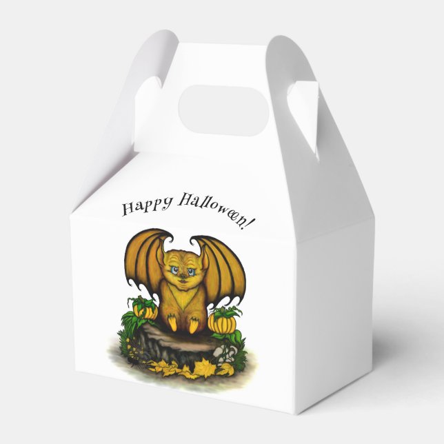 Cute Halloween Fladdermus Presentaskar (Framsidan Sidan)