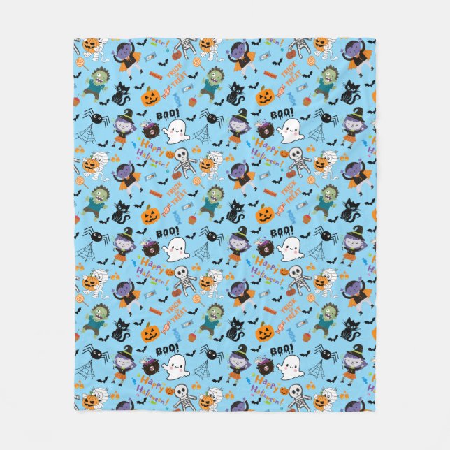 Cute Halloween Fleece Blanket (Framsidan)