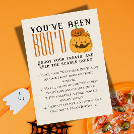 Cute Halloween Games Boo-matchkort Inbjudningar