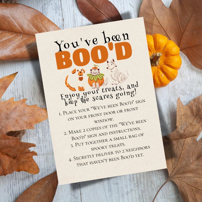 Cute Halloween Games Boo-matchkort Inbjudningar (Bring the Halloween spirit to the neighborhood with this "We've been Boo'd" game sign.)