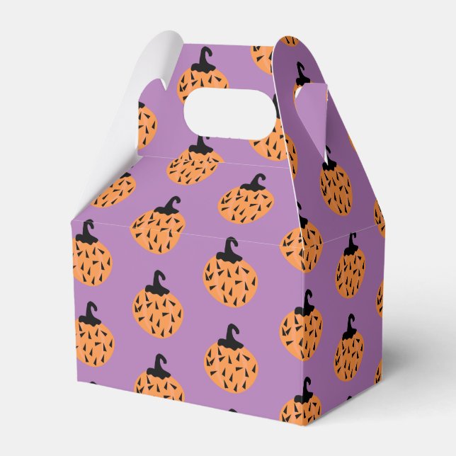 Cute Halloween Geometric Confetti Pumpkin Presentaskar (Framsidan Sidan)