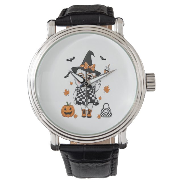 Cute Halloween Ghost Armbandsur (Framsida)