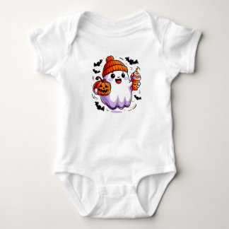 Cute Halloween Ghost Baby Bodykostym T Shirt
