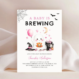 Cute Halloween Ghost Baby Shower-inbjudan Inbjudningar