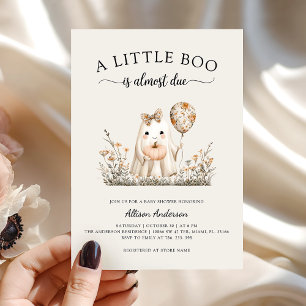 Cute Halloween Ghost Baby Shower-inbjudan Inbjudningar