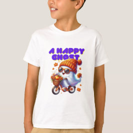 Cute Halloween Ghost Boo Kids T-Shirt