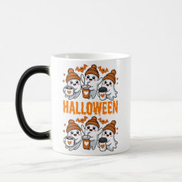 Cute Halloween Ghost Coffee Design Magisk Mugg
