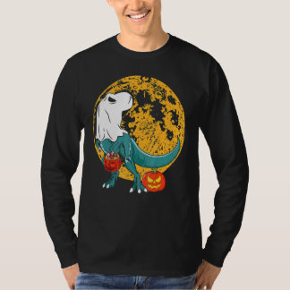 Cute Halloween Ghost Dinosaur rex Candy Småbarn Co T Shirt