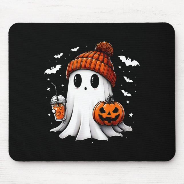 Cute Halloween Ghost Drink Pumpkin Musmatta (Framsidan)