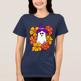 Cute Halloween Ghost Flower WAN T Shirt