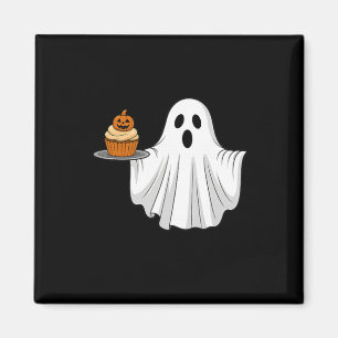 Cute Halloween Ghost Holding Pumpkin Cupkake Pocke Magnet