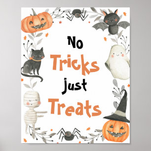 Cute Halloween Ghost - inga försök bara Tretters-t Poster