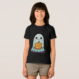 Cute Halloween Ghost Kids T-Shirt Adsible
