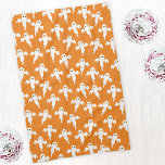 Cute Halloween Ghost Orange Kökshandduk<br><div class="desc">Mycket vitt spöken på orangens bakgrund. En roligt mönster för dem som tycker om sött och skämt sak. Särskilt bra för Halloween. Originalkonst av Nic Squirrell.</div>