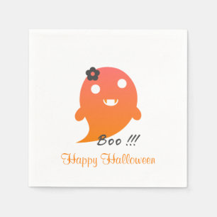 Cute Halloween Ghost Pappersservett