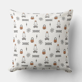 Cute Halloween Ghost Pattern Throw Pillow Kudde