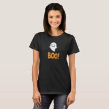 Cute Halloween Ghost säger Boo!