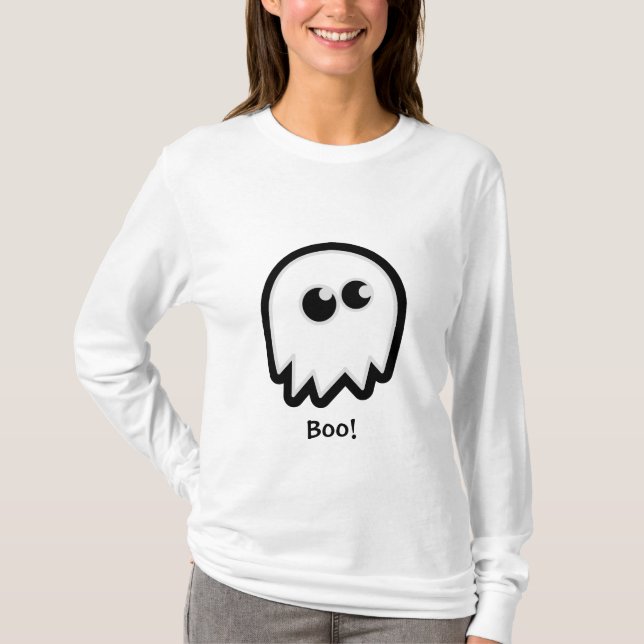 Cute Halloween Ghost Shirts T-shirt (Framsida)