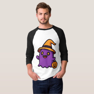 Cute Halloween Ghost Sticker T Shirt