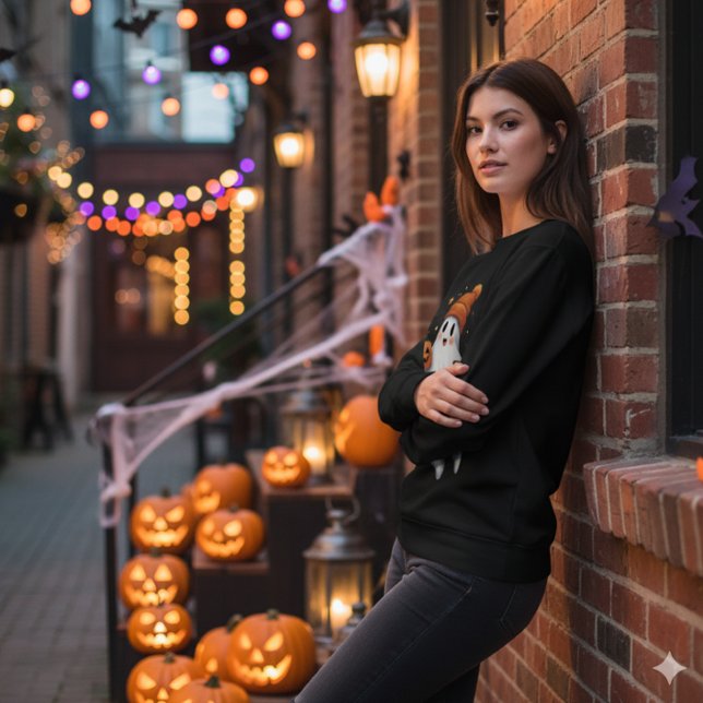 Cute Halloween Ghost T Shirt (Skapare uppladdad)