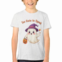 Cute Halloween Ghost T-Shirt för pojkar och flicko