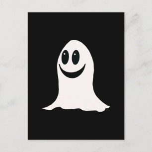Cute Halloween Ghost Vykort