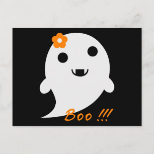 Cute Halloween Ghost Vykort