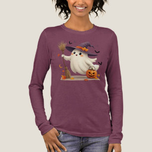 Cute Halloween Ghost Witch T-Shirt