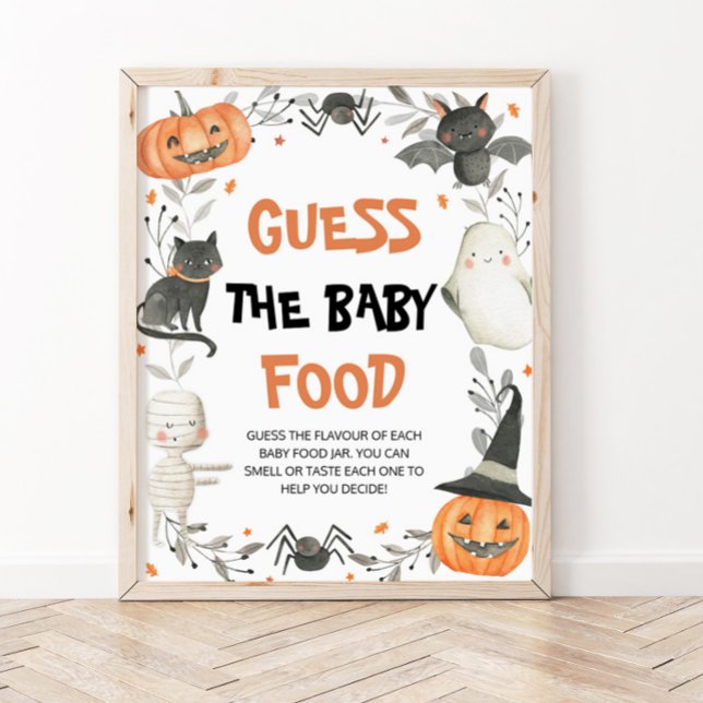 Cute Halloween gissar att Baby föda-babyskor Poster (Skapare uppladdad)