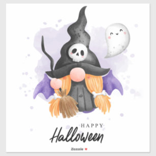 Cute Halloween Gnome Klistermärken
