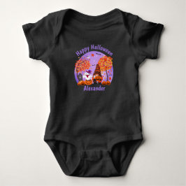 Cute Halloween Gnome och Ghost med text T Shirt