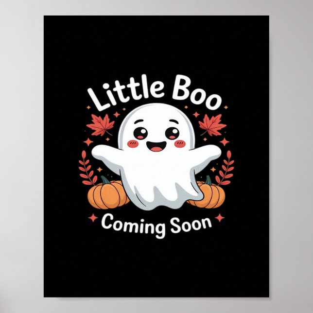 Cute Halloween Gravid-meddelande Poster (Framsidan)
