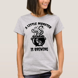 Cute Halloween Gravid Meddelande T-Shirt