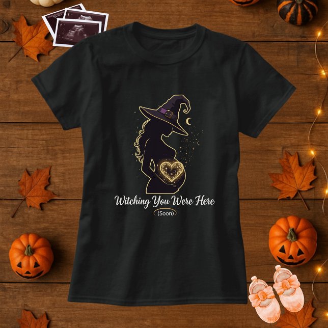 Cute Halloween-Graviden som såg dig vara här T Shirt (Skapare uppladdad)